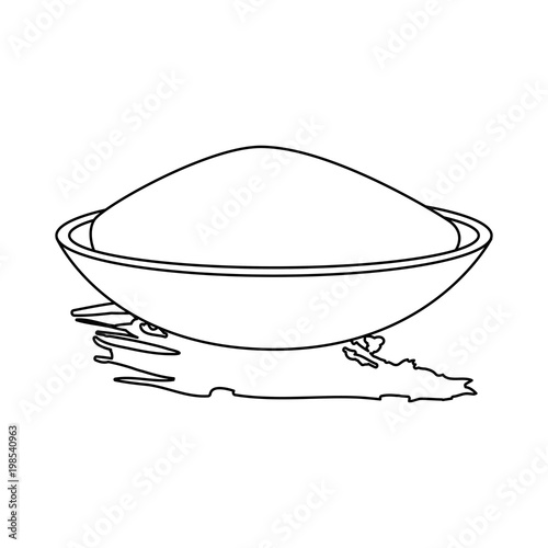 ceramic container with color powder holy celebration