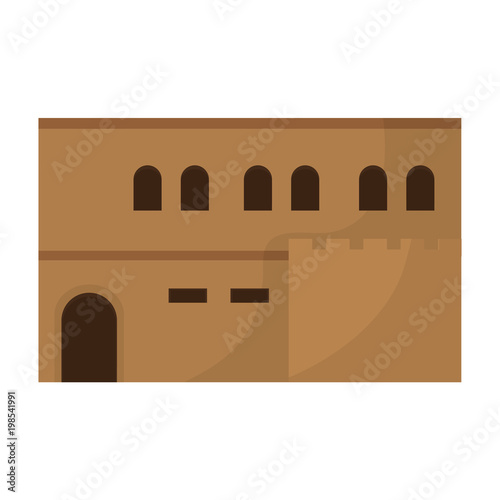 arabic house with windows and door design