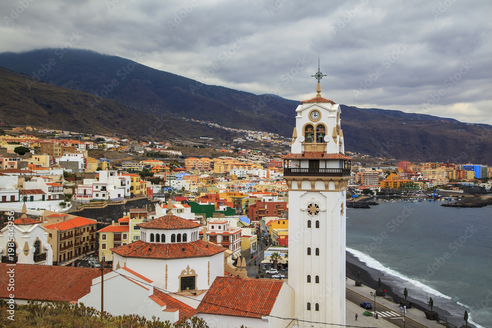 Fototapeta premium Candelaria is a municipality in Spain, part of the province of Santa Cruz de Tenerife as part of the Autonomous Community of Canaria (Canary Islands)