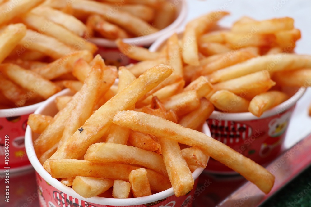 French fries at street food French fries at street food