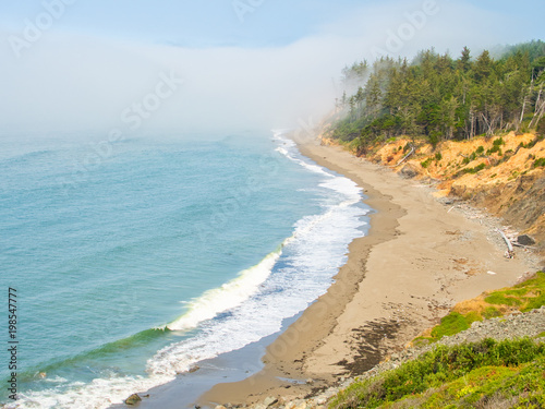 View of the beautiful beach and coastline © riderolga