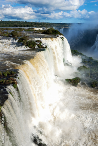 Iguacu Falls, Brazil, the largest in the world in volume of water, ideal for adventure tourism, one of the natural wonders of the world