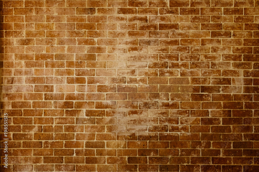 Naklejka premium Modern red brick wall texture for background