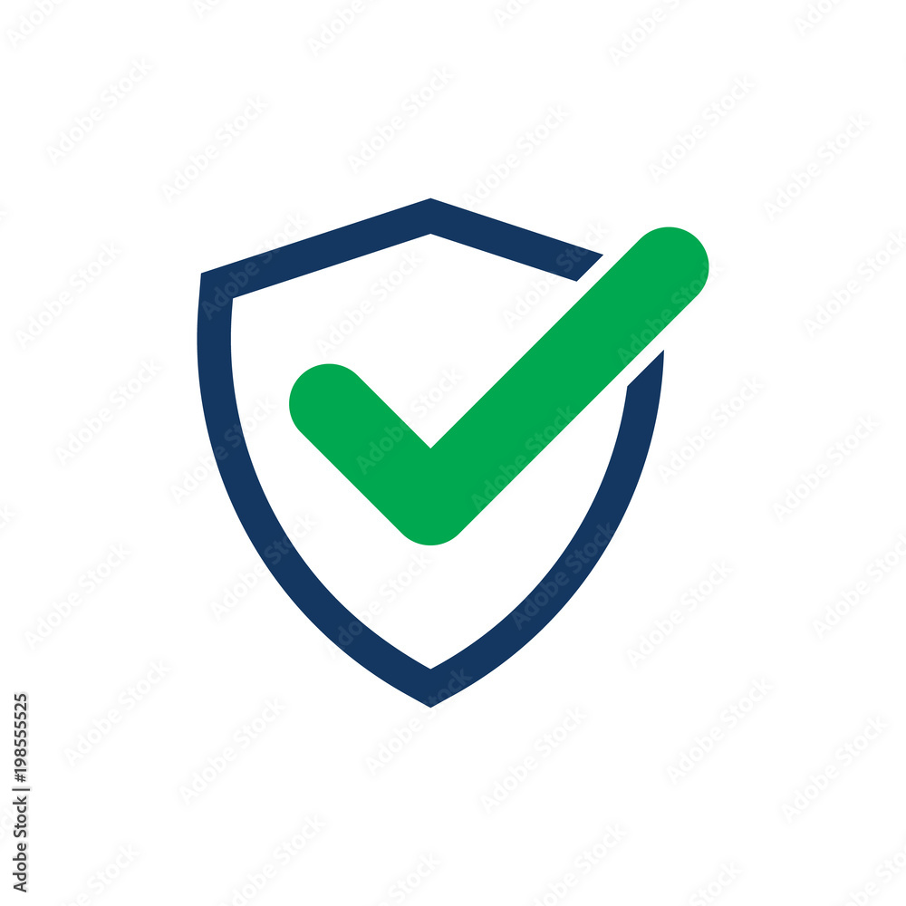 Check Shield Logo Icon Design Check Shield Logo Icon Design