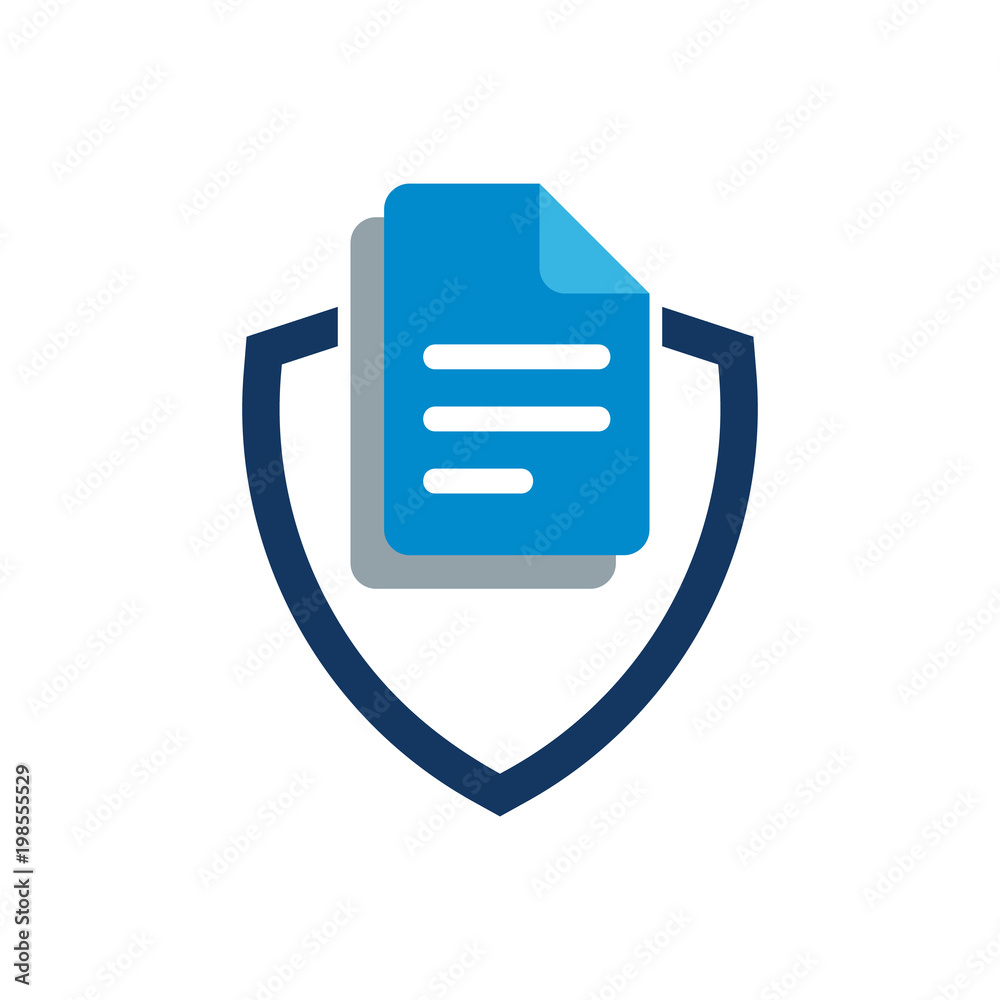 Document Shield Logo Icon Design Document Shield Logo Icon Design