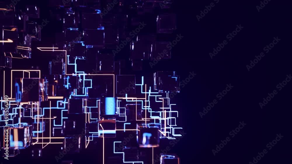 Network of the future. 4K UHD animation. Network of the future. 4K UHD animation.