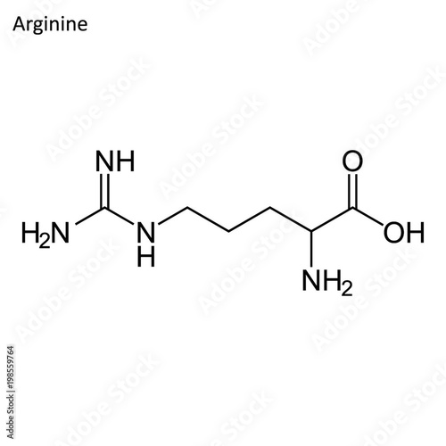 Skeletal formula of Argenine