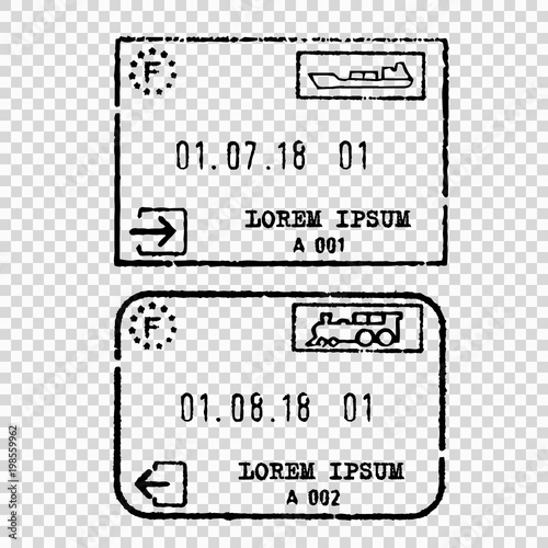 France tourist visa stamp