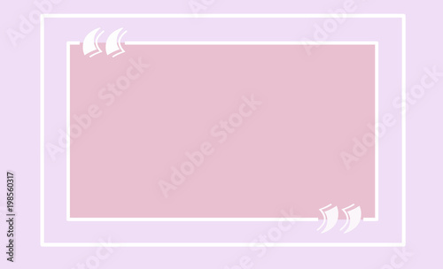 Empty quote sign copy space for you Text
