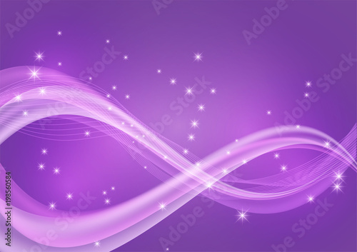 Abstract wave purple color background with copy space Vector illustration
