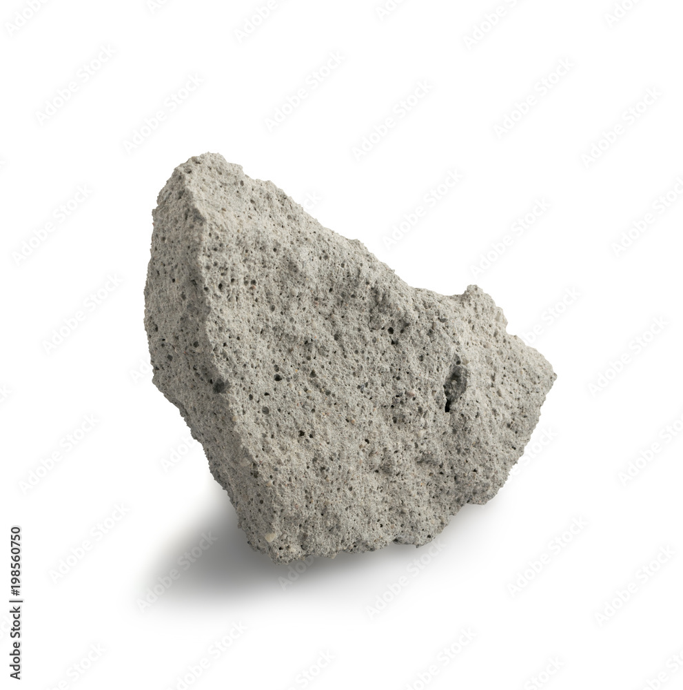 Concrete Stone Isolated Concrete Stone Isolated