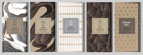 Collection of design elements,labels,icon,frames, for packaging,design of luxury products.for perfume,soap,wine, lotion.Made with golden foil.Isolated on geometric background.vector illustration