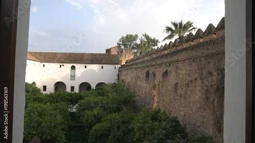 Mudejar courtyard at the Alcazar photo