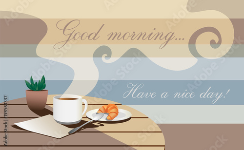 good morning postcard