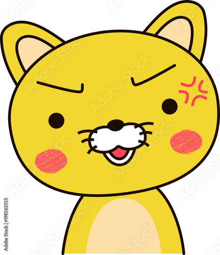 Cat expression Get angry