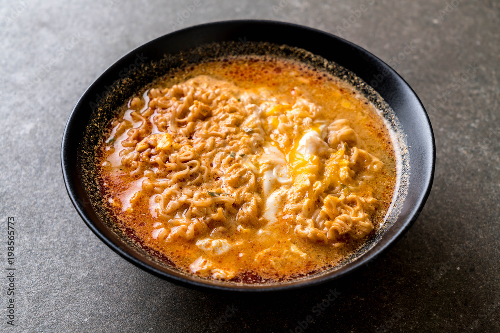 Thai spicy instant noodles bowl Thai spicy instant noodles bowl