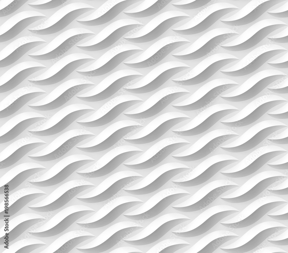 Seamless wavelike white-gray pattern