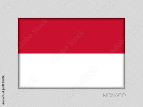Free Download Flag of Monaco. National Ensign Aspect Ratio 2 to 3 on Gray - GFXLoad