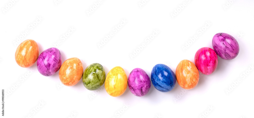 Obraz premium Painted eggs, easter