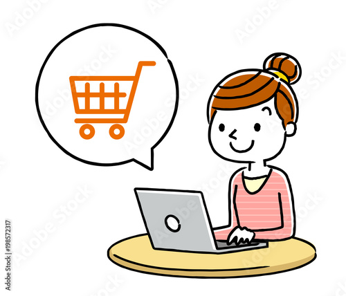 女性：インターネット、ショッピング、買い物
