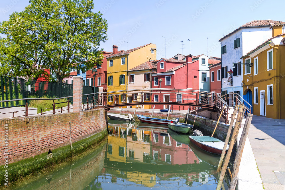 picturesque Burano Island, Venice