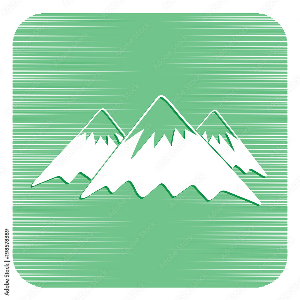 Mountain icon. Vector concept illustration Mountain icon. Vector concept illustration