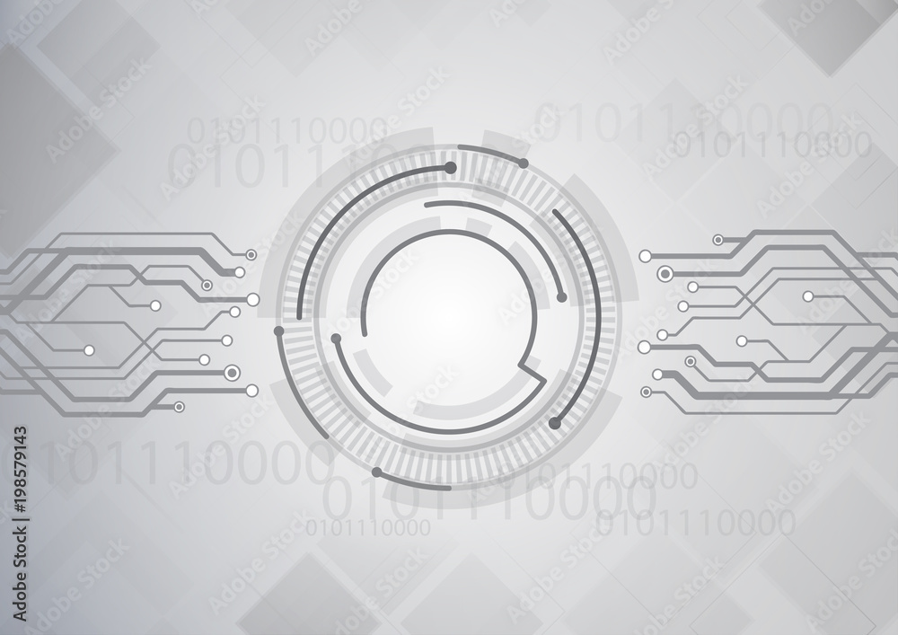 Grey Circuit Background Grey Circuit Background