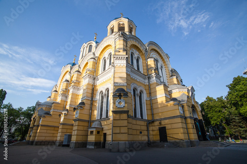 Big Vladimir Cathedral in Kyiv - one of the city's major landmarks and the mother cathedral of the Ukrainian Orthodox Church - Kiev Patriarchy photo