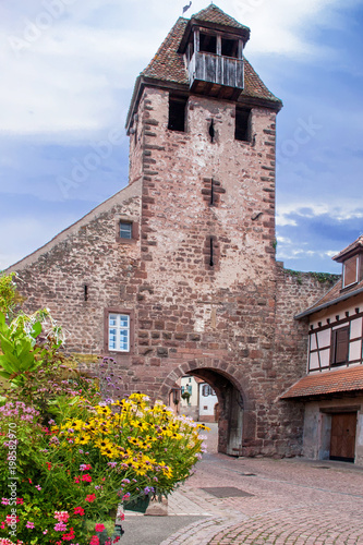 Wangen. Porte d'entrée sur la vieille ville Alsace, Bas Rhin. Grand Est