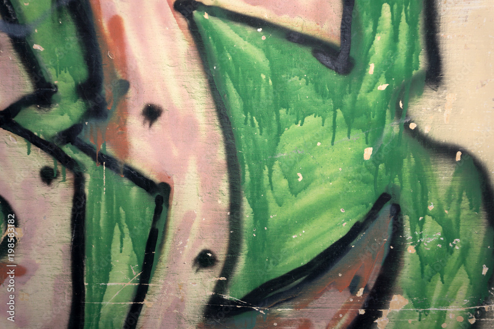 Street art by unidentified artist. Graffiti management plan recognizes