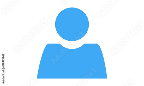 Icone utilisateur bleu