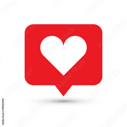 Like, heart icon. One of set web icons
