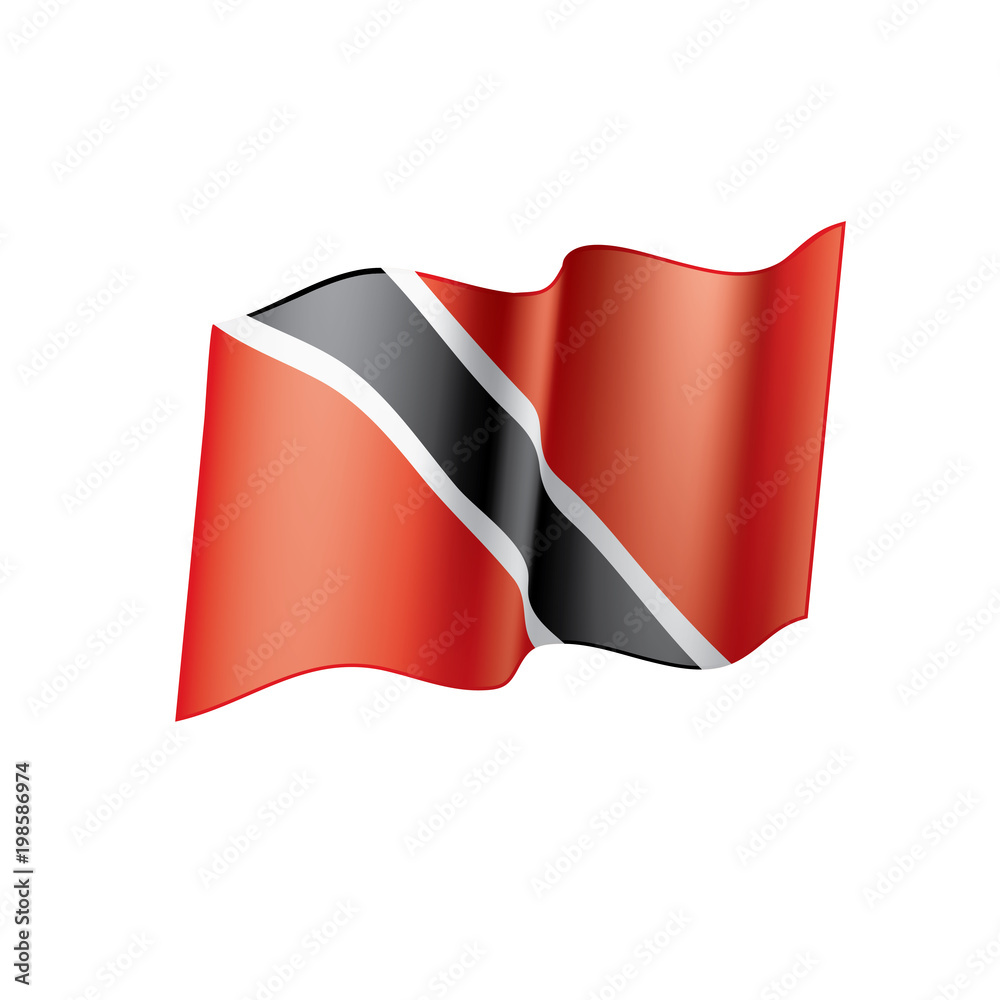 trinidad and tobago flag, vector illustration trinidad and tobago flag, vector illustration