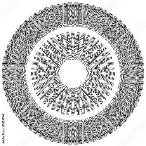 Circular Adult coloring page