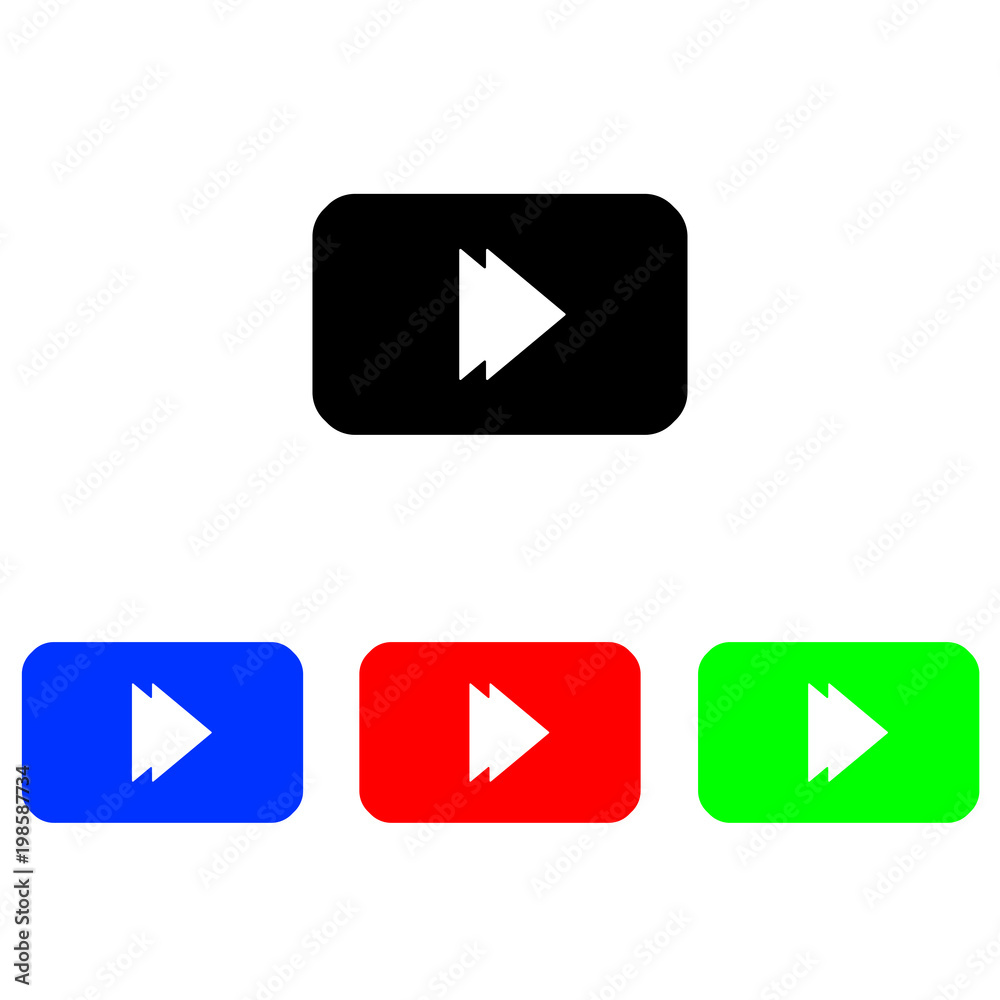 Forward button sign line vector icon. UI control Forward button. Next arrow icon. Right direction symbol. Forward button sign line vector icon. UI control Forward button. Next arrow icon. Right direction symbol.