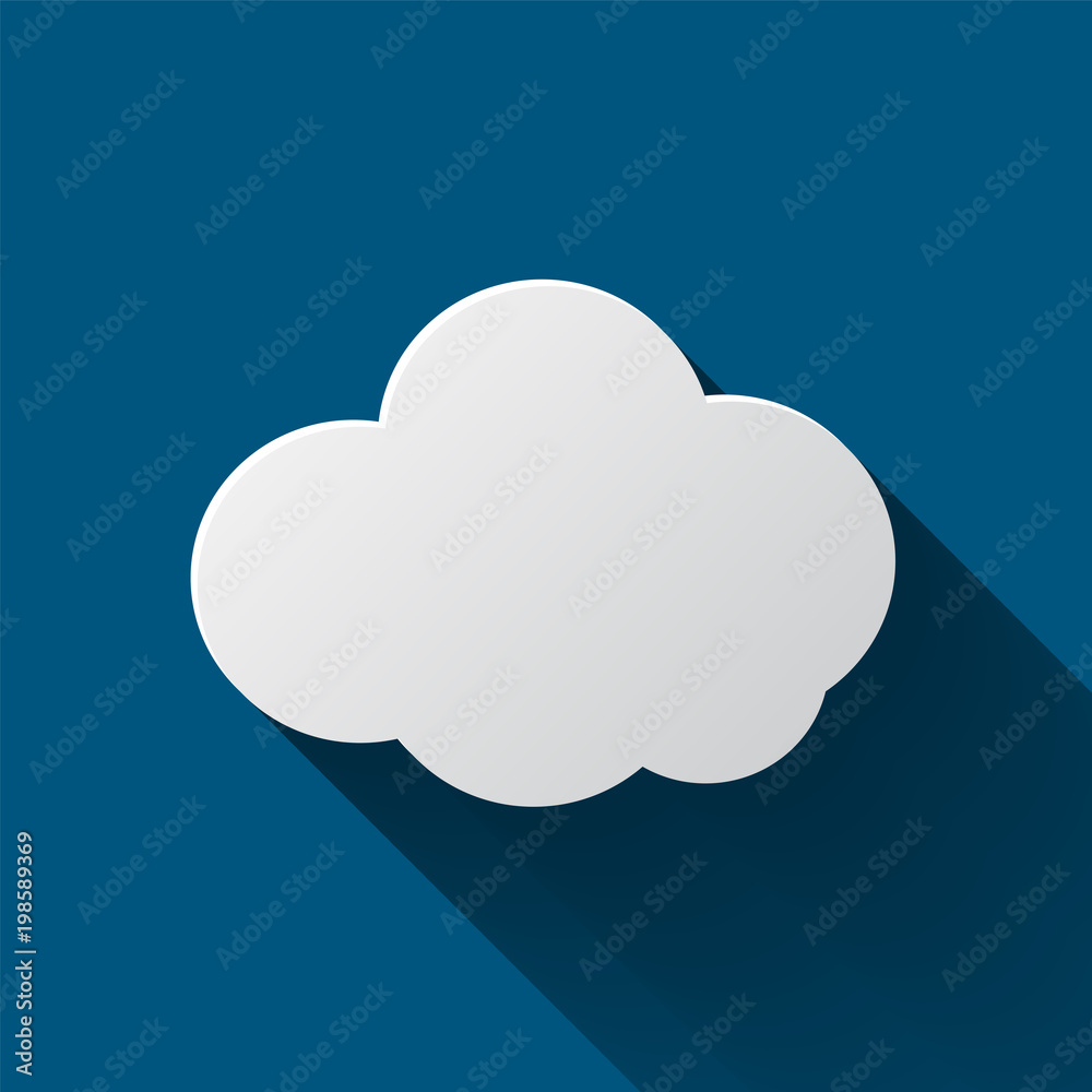 cloud icon isolated on background. Cloud flat illustration vector cloud icon isolated on background. Cloud flat illustration vector