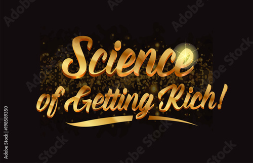 word text with sparkle and glitter background in gold, suitable for card, brochure or typography logo design