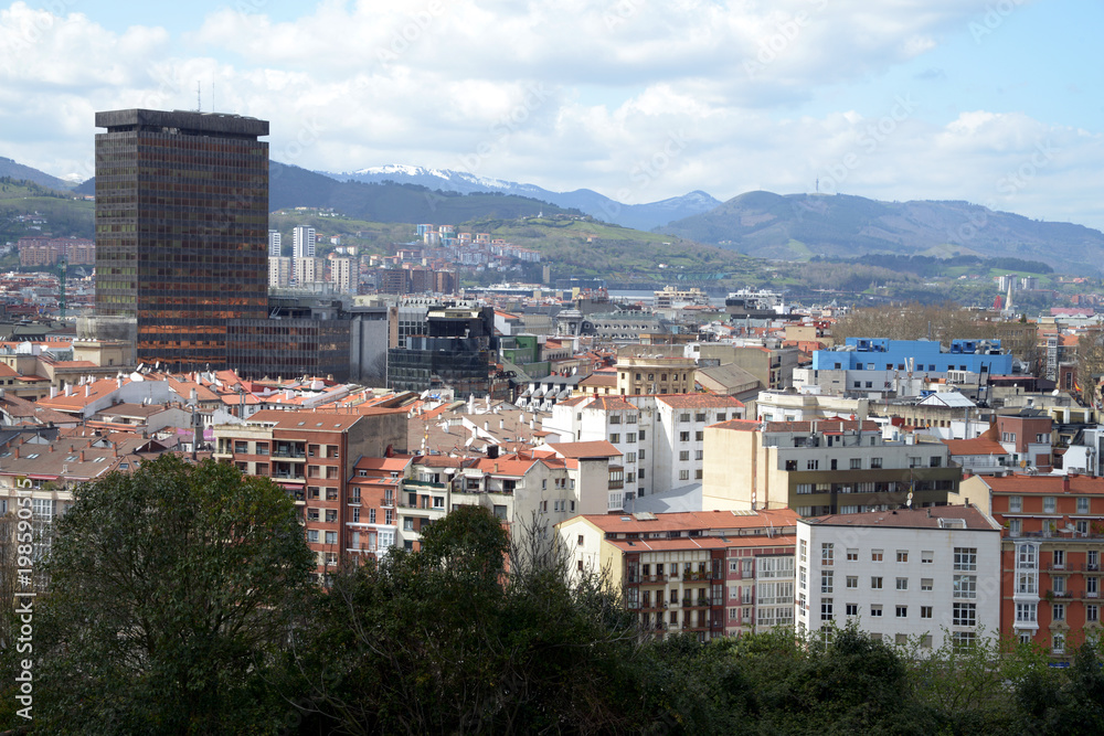 Vue générale de Bilbao 