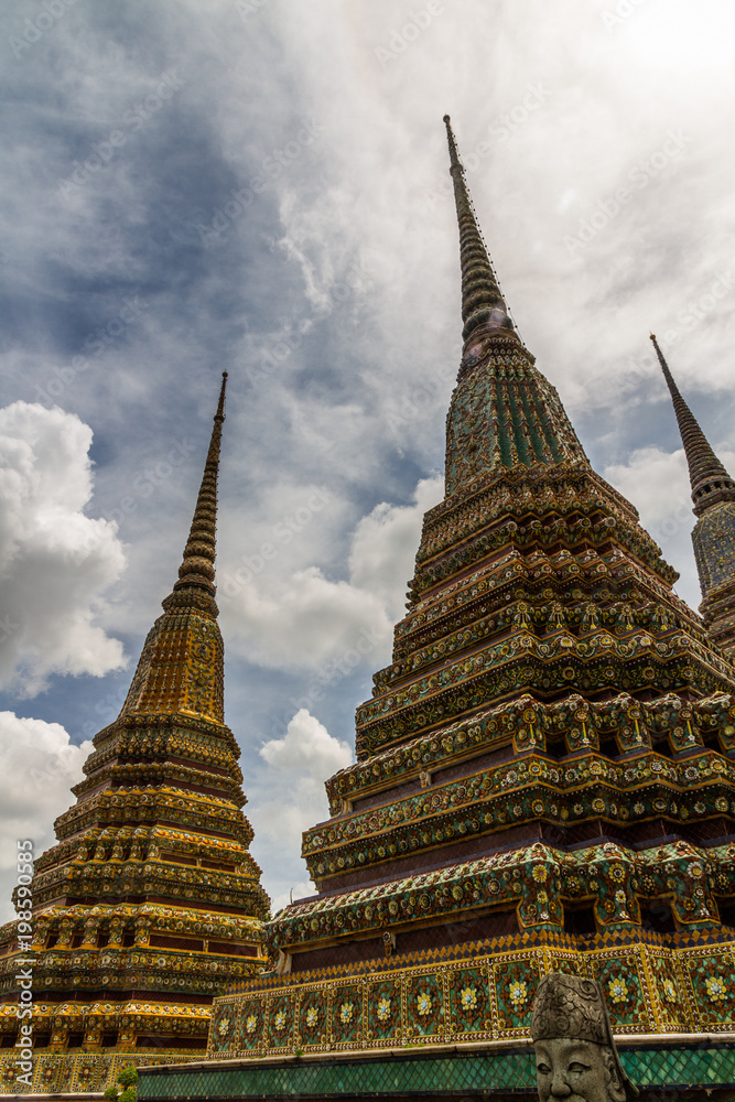 Fototapeta premium Stupas at Buddhist Temple
