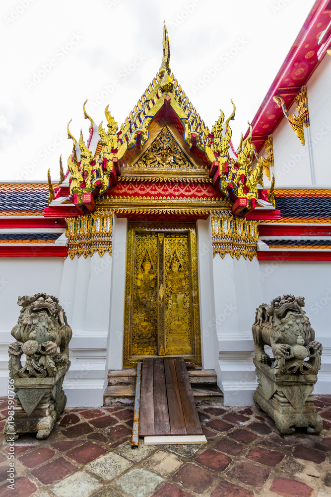 Doorway in Buddhist Temple