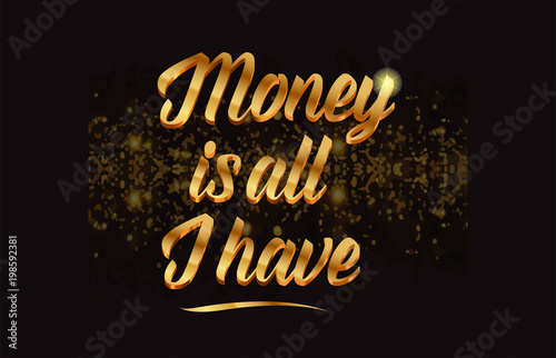 word text with sparkle and glitter background in gold, suitable for card, brochure or typography logo design
