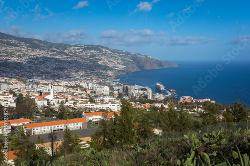 Funchal city on the Madeira island, Portugal