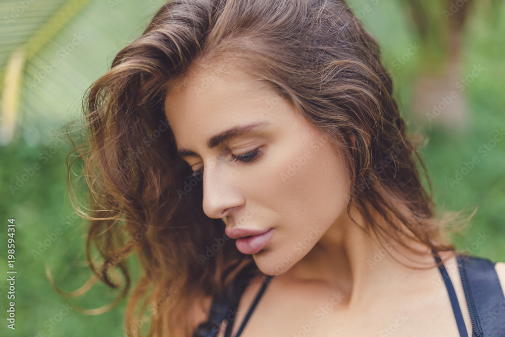 portrait of attractive sensual young woman portrait of attractive sensual young woman