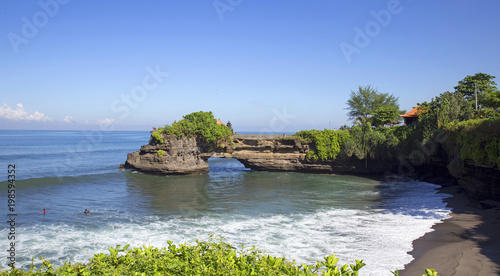 View of famous Tanah Lot temple in Bali