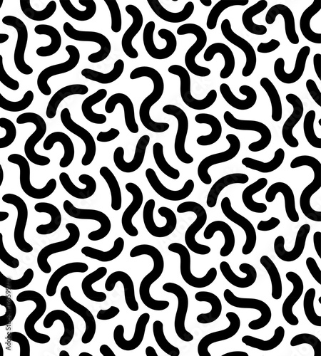 MEMPHIS STYLE SEAMLESS PATTERN. GEOMETRIC ELEMENTS. 80S-90S DESIGN TEXTURE.