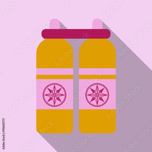 Diver cylinders oxygen tank isolated