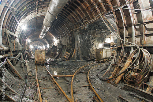 Tunnel in construction