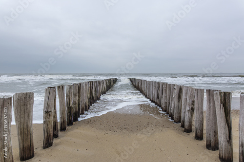 High Tide at Domburg Beach at Domburg Beach / Netherlands © Manninx