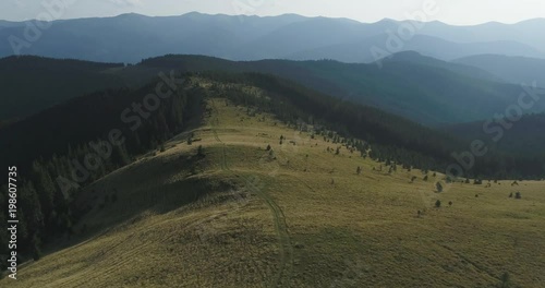 a wonderful landscape of the Chornohor mountain range photo