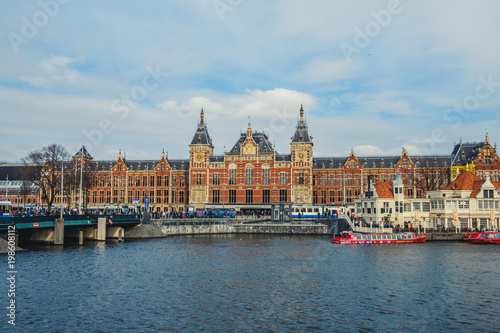 Main station building Amsterdam Central station (Amsterdam Centraal)